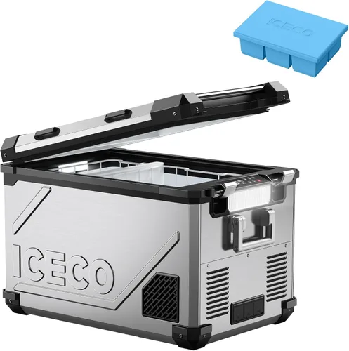 Miniatura 10 de ICECO APL55 Refrigerador portátil de dos zonas con control Bluetooth, refrigerador de 55 litros de 12v con compresor SECOP, DC 12/24V, CA 110-240V