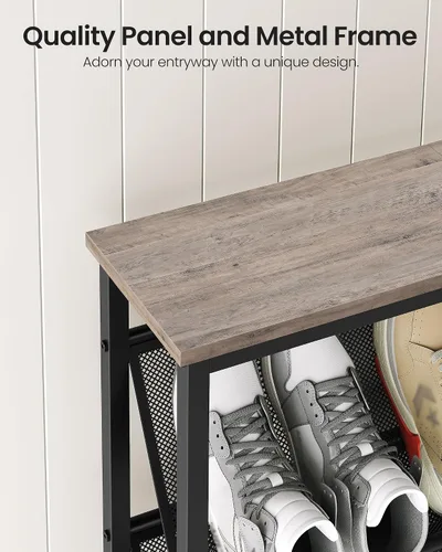 Miniatura 7 de CHOEZON Zapatero, Estante de Almacenamiento de Zapatos Inclinado de 4 Niveles, Zapatero Estrecho para Entrada, Organizador de Zapatos con Patas