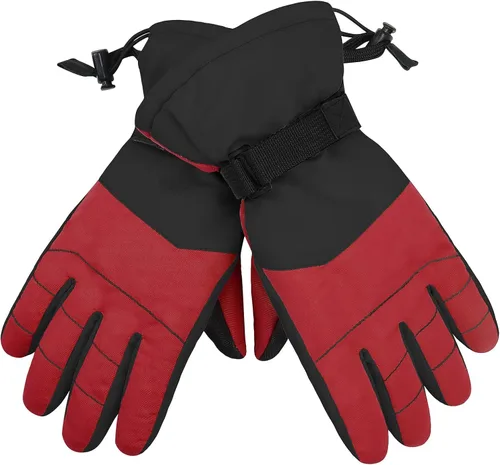 Miniatura 3 de American Trends Guantes de nieve para niños, guantes de invierno impermeables, guantes de esquí para niños y niñas, clima frío, guantes de snowboard