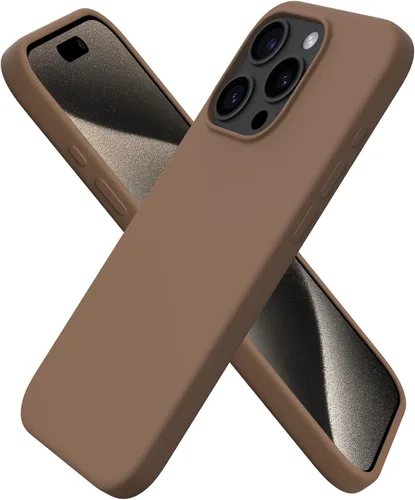 Miniatura 34 de ORNARTO Funda compatible con iPhone 15 Pro de 6.1 pulgadas, silicona líquida de 3 capas cubierta completa de goma de gel suave, funda protectora