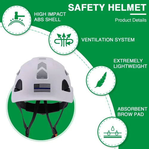 Miniatura 3 de Hard Hats Construction Safety Helmet, LOHASTAR Work ANSI Z89.1 Approved OSHA Hardhat Construction Helmet A2 blanco