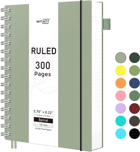 Miniatura 51 de RETTACY Cuaderno de bolsillo, 160 páginas forradas, tamaño mini A6 (4.5" × 5.7"), para trabajo, diario, escritura, papel grueso de 100 g/m²