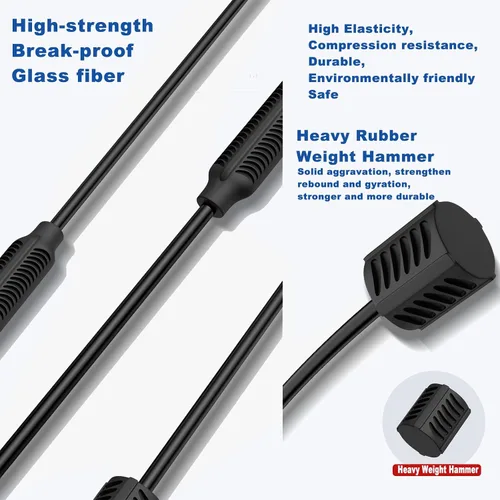 Miniatura 4 de Juego de iniciación de yoga - Barra flexible, banda de resistencia y tubo de hombro para ejercicio elástico y entrenamiento fitness