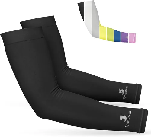 SportsTrail Mangas Refrescantes para Brazos para Hombres y Mujeres – Transpirables, Protección Solar UV, Mangas Deportivas para Brazos para Mujeres,