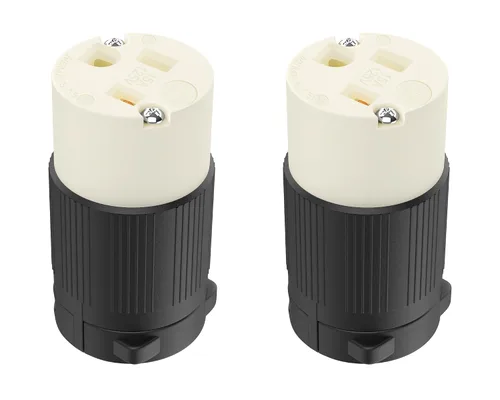 Miniatura 16 de Cable de extensión NEMA 5-15P con certificación UL para reparación de extremos de repuesto macho de 15 amperios, 110, 120, 125 voltios, 3 puntas, 2