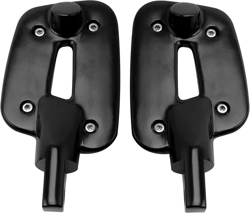 Miniatura 7 de TCT-MOTORPARTS Estriberas de estilo de montaje macho negro para Harley Touring Street Glide Softail