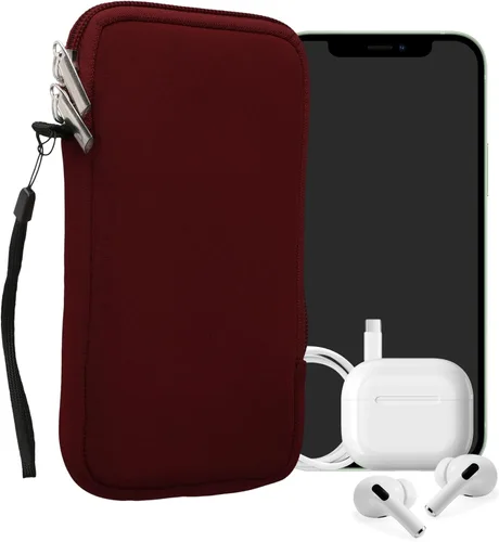 Miniatura 73 de kwmobile Funda universal para teléfono tamaño XS - 3,5/4 pulgadas - Funda de neopreno para teléfono inteligente con cremallera - Funda impermeable