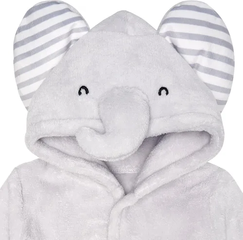 Miniatura 5 de Gerber Albornoz unisex de felpa suave con capucha de personaje animal para bebé