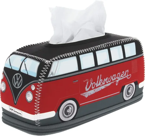 Miniatura 9 de BRISA VW Collection Volkswagen - Dispensador de neopreno para pañuelos de papel, pañuelos cosméticos o servilletas en diseño de autocaravana T1