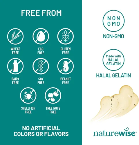 Miniatura 9 de NatureWise Ultra Omega 3 Aceite de Pescado 2200 mg – Equivalente a 1300 mg Omega-3 - Forma Triglicérido - Sabor a Limón - Aceite de Pescado de Aguas