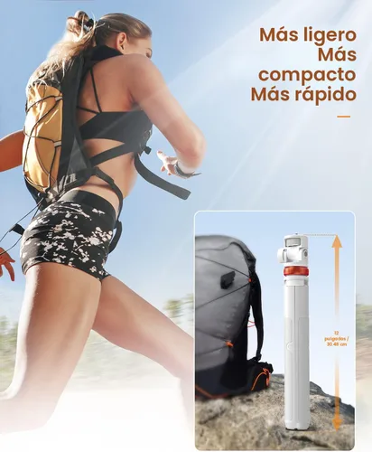Miniatura 4 de EUCOS Trípode de 62 pulgadas para iPhone, resistente trípode para selfie stick con control remoto y soporte ligero para teléfono, trípode portátil
