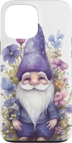 Miniatura 24 de Funda para iPhone 12/12 Pro Cute Purple Aesthetic Anemones Flower Pattern Lavender Gnomo