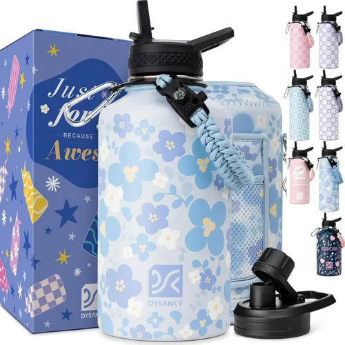 Miniatura 15 de DYSANKY Botella de agua aislada de 32 onzas, metal al vacío de acero inoxidable grueso, jarra de agua deportiva portátil para gimnasio y senderismo