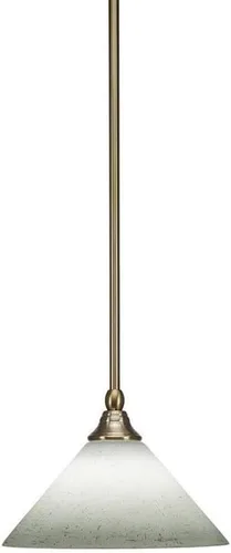 Miniatura 78 de Toltec Lighting Tallo Colgado Mini colgante, acabado de cobre negro, 3.5" cuadrado humo burbuja vidrio