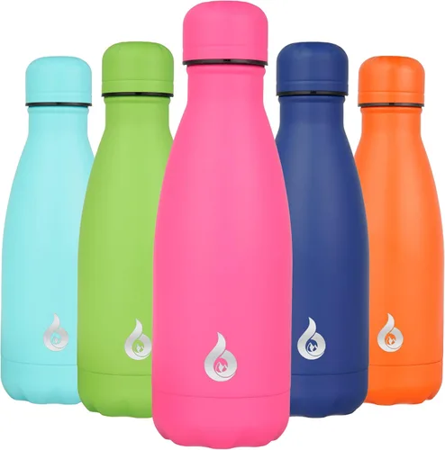 Miniatura 84 de BJPKPK Botella de Agua Aislada 17oz Botellas de Agua de Acero Inoxidable Apta para Lavavajillas Metal Térmica Mantiene Frío y Caliente, Gris Niebla
