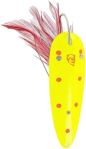 Miniatura 31 de Dardevle Dardevlet Weedless Nickel Back 3/4 oz Fishing Spoons Rojo/Blanco