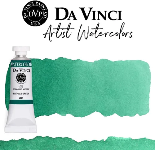 Miniatura 211 de DA VINCI PAINTS Pintura Acuarela Profesional para Artistas, Alizarin Crimson (Quinacridone), 37ml Índigo