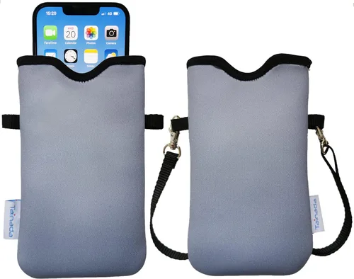 Miniatura 40 de Tainada Funda Estuche Bolsa de Neopreno para Teléfono para Hombres y Mujeres con Correa Cruzada/Cordón para el Cuello para iPhone 17/16/15 Pro Max