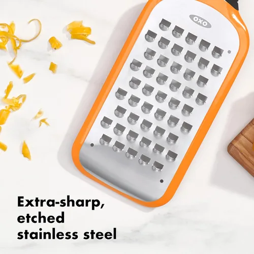 Miniatura 5 de OXO Good Grips - Rallador grueso grabado, color naranja