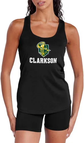 Miniatura 402 de Camiseta deportiva sin mangas oficial de NCAA Collegiate para mujer, con espalda cruzada, colección con logotipo primario