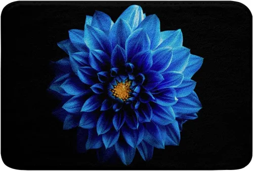 Miniatura 22 de Erosebridal Alfombra de baño amarilla de sol y luna de 16 x 24 pulgadas, alfombra de área de girasol, vintage, indio, bohemio, floral, alfombra