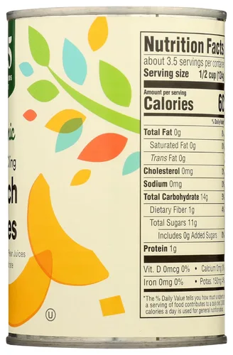 Miniatura 6 de 365 by Whole Foods Market, Rebanadas de melocotón amarillo orgánico adherente, 15 onzas