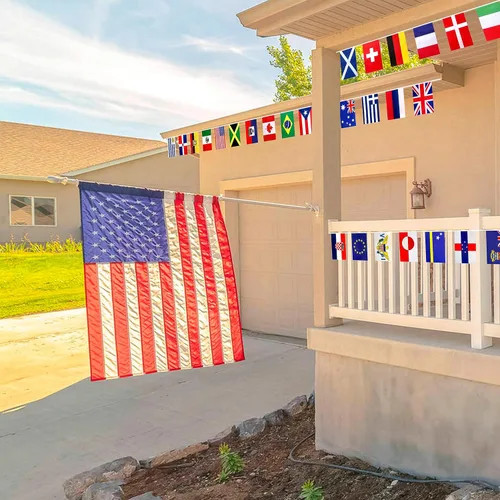 Miniatura 4 de Banderas internacionales de cadena de 224 países diferentes del mundo, pequeñas pancartas para gran apertura, bar, oficina escolar, eventos