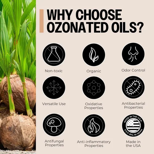 Miniatura 3 de PurO3 Cápsulas de aceite de coco, aceites ozonizados puros de alta potencia para apoyo inmunológico y beneficios de bienestar, suplemento orgánico