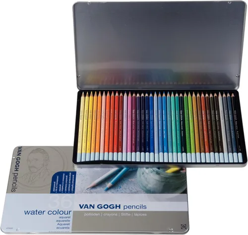 Juego de 36 colores con carcasa de metal 157 398 Van Gogh lápiz de acuarela (importación de Japón) por Sakura Color