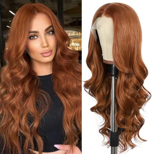 Miniatura 15 de SAPPHIREWIGS Peluca rubia con encaje frontal, pelucas largas y onduladas para mujer, pelucas de color rubio ceniza, resistentes al calor, para Mix