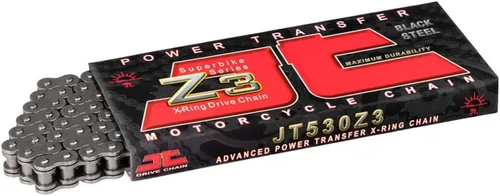 Miniatura 8 de JT Cadena JTC530Z3GS106RL (Serie 530) Oro 106 Enlaces Super Heavy Duty X-Ring Cadena con Enlace de Conexión