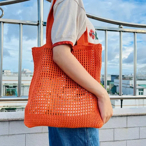 Miniatura 4 de Bolso Hobo de ganchillo para mujer, estilo casa de campo de hadas Y2K, bolsa de playa bonita