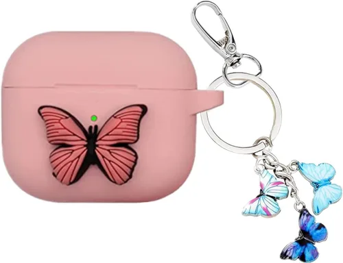 Miniatura 2 de Funda de mariposa para Airpod 3, bonita funda para Airpods de 3ª generación para Apple AirPods de 3ª generación (2021), divertidos accesorios