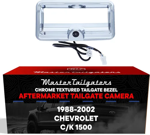 Miniatura 10 de Master Tailgaters Bisel negro para portón trasero con cámara de respaldo de repuesto para Chevrolet C/K 1500 (1988-2002) IP68 impermeable Líneas
