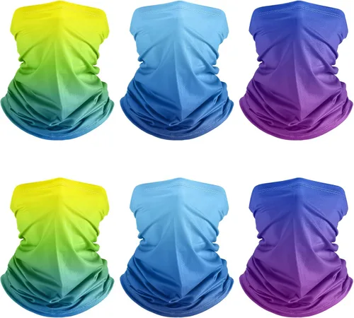 Miniatura 31 de Geyoga 6 piezas de protección UV para el verano, polaina de cuello refrescante, ropa para la cara, polaina para cuello, bufanda, protector solar