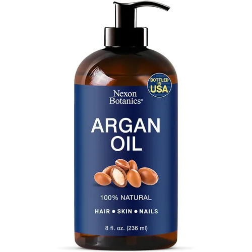 Aceite de argán para el crecimiento del cabello, 8 onzas líquidas, aceite de argán marroquí 100% natural para cara, cuerpo, piel y uñas, aceite de