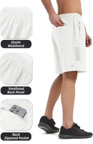 Miniatura 3 de HIFEOS Pantalones cortos deportivos para hombre, pantalones cortos de entrenamiento para correr, tenis, gimnasio, 5, 7, 9 pulgadas, cómodos