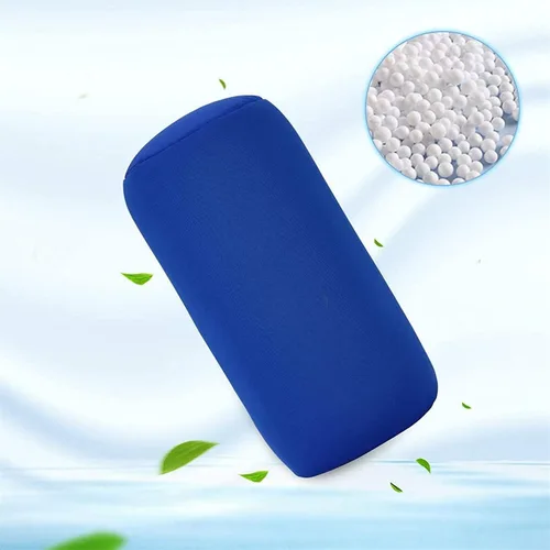 Miniatura 2 de ASkinds 2 almohadas cilíndricas cómodas de rollo de microperlas Jelly Bean Bed Pillow Tube Pillow Cojín para cabeza, cuello, soporte de espalda