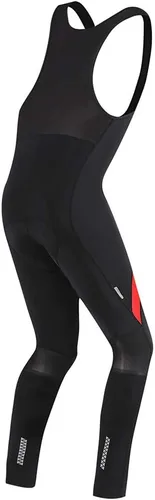 Miniatura 3 de Santic Mallas de ciclismo con peto para hombre, acolchadas, largas acolchadas con bolsillo