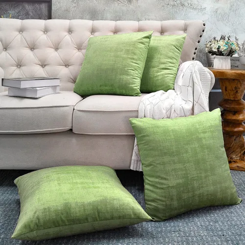 Miniatura 29 de Home Soft Things Juego de 2 fundas de almohada de terciopelo texturizado, 14 x 26 pulgadas, color verde azulado profundo, fundas decorativas