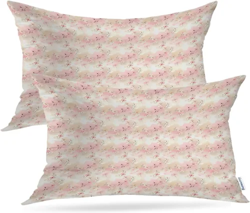 Miniatura 43 de Batmerry Black Cat Green Leaves Throw Pillow Covers, Cat Among Foliage Decorative Pillow Covers Digital Printing Blended Fabric for Couch Sofa Bed