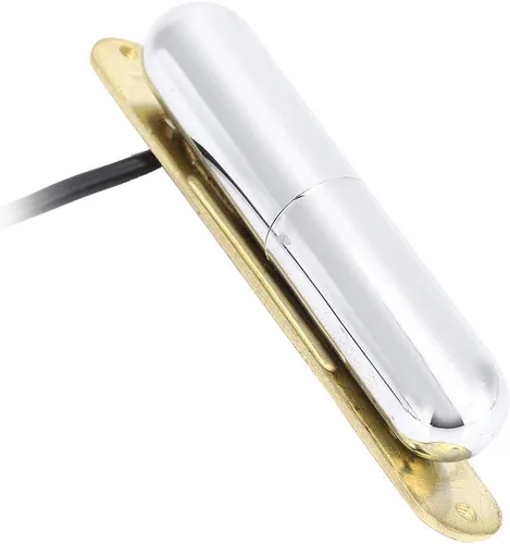 Alnico V Magnet - Pastilla de tubo de lápiz labial con imán para guitarra eléctrica, pastilla de bobina única para guitarra (plateado)