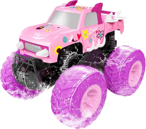 Miniatura 10 de Threeking 1:16 Coches de juguete impermeables RC Monster Truck Camiones de control remoto anfibios 4WD Todo terreno Camión de recogida Todo terreno
