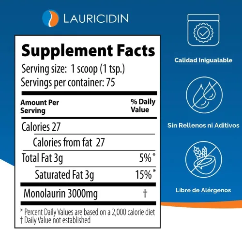 Miniatura 3 de Lauricidin® Suplemento de monolaurina auténtico, tarro de 8 oz