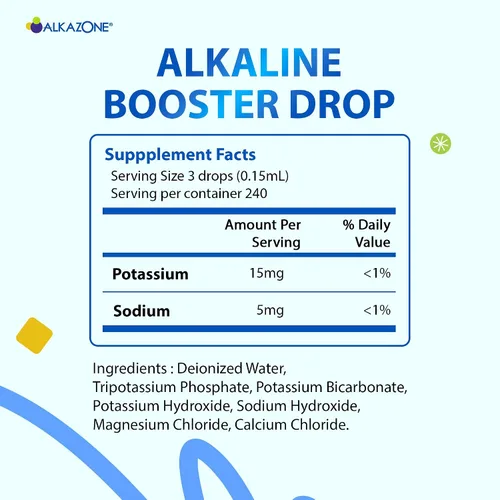 Miniatura 2 de Alkazone Haz tu propia agua alcalina 1 paquete hace 20 galones Gota de refuerzo alcalina Paquete de 3 unidades de 1.25 onzas