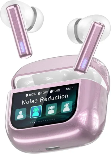 Miniatura 4 de ZIUTY Auriculares inalámbricos Bluetooth, auriculares con pantalla táctil, modo de transparencia con cancelación de ruido ANC ENC, graves profundos