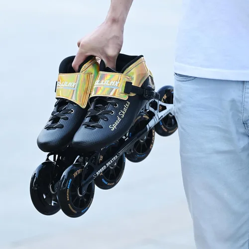 Miniatura 8 de Patines de velocidad en línea para hombres y mujeres, patines en línea profesionales de fibra de carbono para adultos masculinos, patines