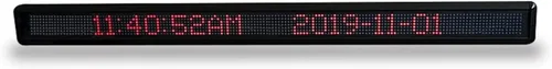 Miniatura 12 de Protable Gym Timer Led Control remoto Información Texto LED Displ-ay Board p7.62 Interior programable Información Rolling Sign Board Outdoor Digital