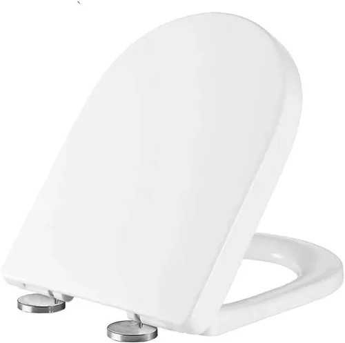 Miniatura 7 de SouNor Asiento de inodoro UF duradero alargado en forma de U/D cierre suave de liberación rápida fácil de instalar, blanco (TU908)