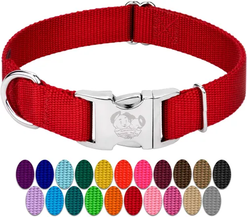 Miniatura 13 de Country Brook Petz – Collar de nailon premium para perro con hebilla de metal para razas pequeñas, medianas y grandes - Más de 10 colores cálidos